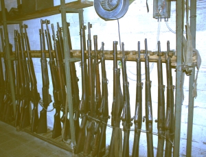 A small part of the weaponry in the slik.